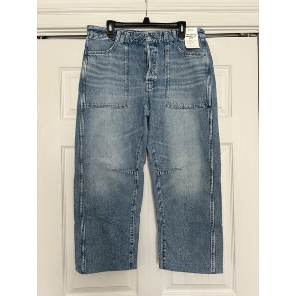 Madewell $158 The Darted Barrel-Leg Utility Jean Blue Irmo Wash Size 31 - Picture 8 of 16
